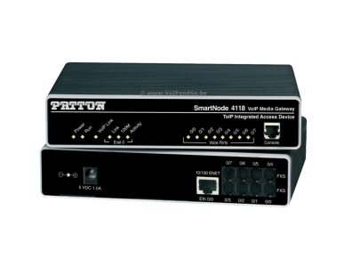 Patton Gateway VoIP SmartNode con 8 terminali analogici FXS SN4118JSEUI