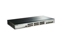 D-Link Switch SmartPro PoE con 24 porte 10/100/1000 Mbps, 4 porte 10G SFP+ DGS-1510-28X