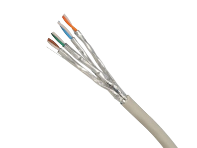 asit Copper Cable, Cat 6A, 4-pair, 23 AWG, U/FTP PUFL6X04WH-KD