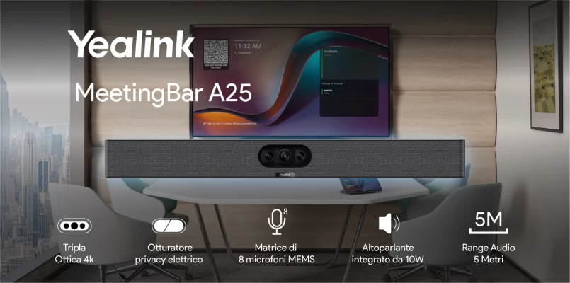 Nuova MeetingBar Yealink a25